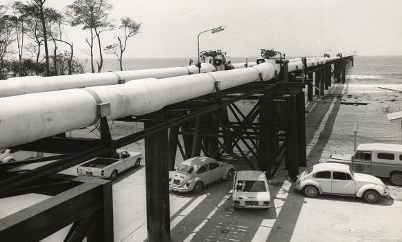 The loading jetty in the early 1970’s